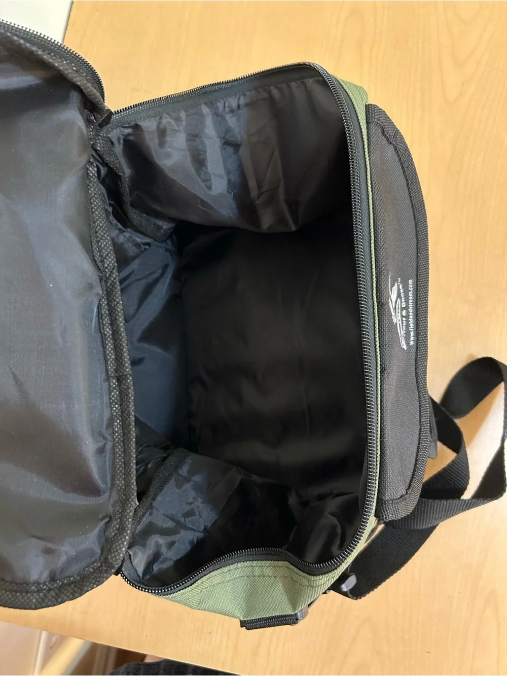Field & Stream Olive Green and Black Men’s Messenger Bag with Front Pouches